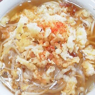 お手軽揚げ玉うどん